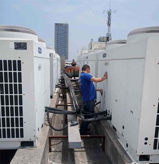 宾阳中央空调制热和不制冷系统维修方法